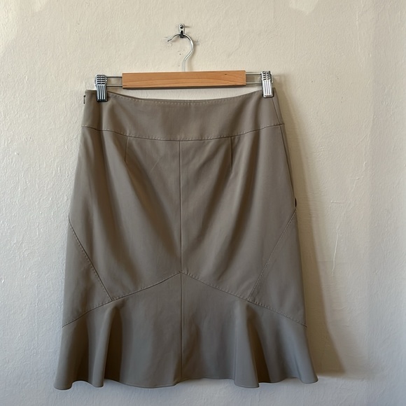 Max Studio Tan Beige Office Pencil Skirt 2 - Picture 4 of 14